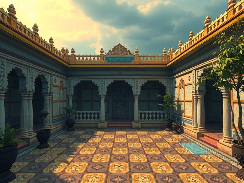 Mysore Hidden Treasure game screenshot showing palace exploration